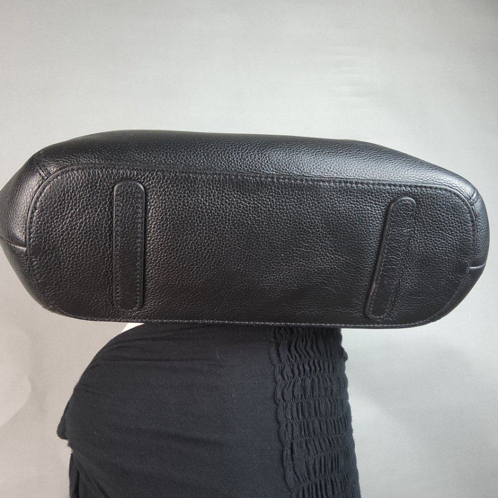 BRIGHTON Cala Tote Purse Blk & Wht Woven Black Leather Base ClassicCore ChicCore - Picture 12 of 12